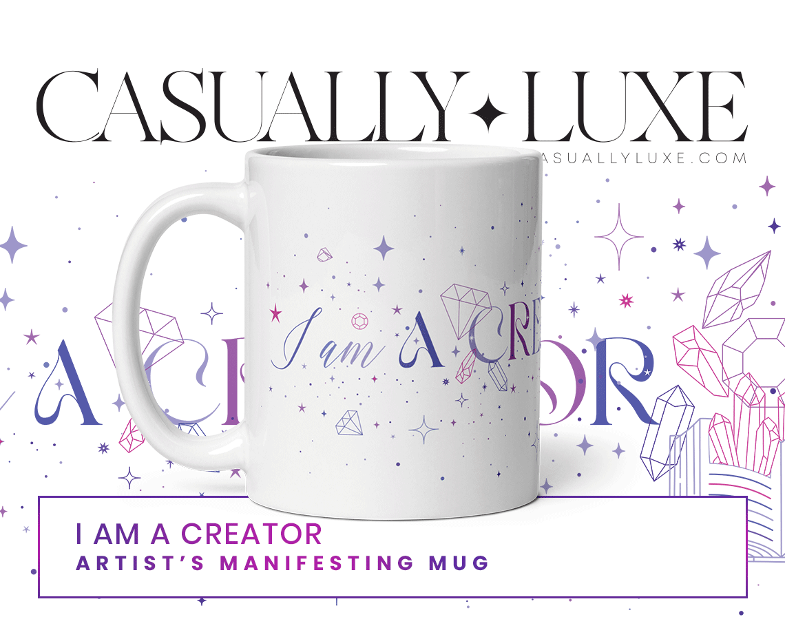 Mug for artists and writers, inspiring I am a creator gift idea